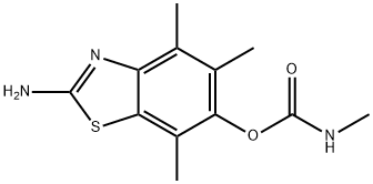 6-Benzothiazolol,  2-amino-4,5,7-trimethyl-,  methylcarbamate  (ester)  (9CI)