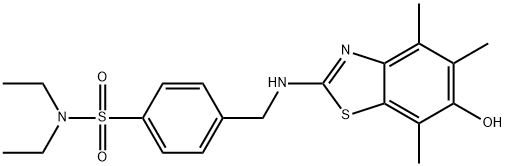 Benzenesulfonamide,  N,N-diethyl-4-[[(6-hydroxy-4,5,7-trimethyl-2-benzothiazolyl)amino]methyl]-