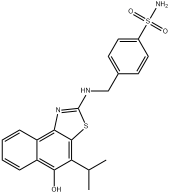 Benzenesulfonamide,  4-[[[5-hydroxy-4-(1-methylethyl)naphtho[1,2-d]thiazol-2-yl]amino]methyl]-