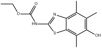 Carbamic  acid,  (6-hydroxy-4,5,7-trimethyl-2-benzothiazolyl)-,  ethyl  ester  (9CI)
