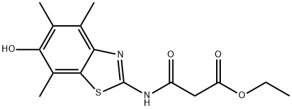 Propanoic  acid,  3-[(6-hydroxy-4,5,7-trimethyl-2-benzothiazolyl)amino]-3-oxo-,  ethyl  ester