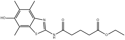 Pentanoic  acid,  5-[(6-hydroxy-4,5,7-trimethyl-2-benzothiazolyl)amino]-5-oxo-,  ethyl  ester