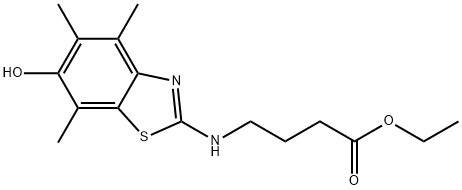 Butanoic  acid,  4-[(6-hydroxy-4,5,7-trimethyl-2-benzothiazolyl)amino]-,  ethyl  ester