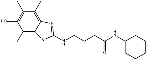 Butanamide,  N-cyclohexyl-4-[(6-hydroxy-4,5,7-trimethyl-2-benzothiazolyl)amino]-
