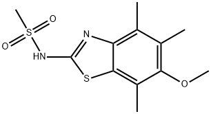 Methanesulfonamide,  N-(6-methoxy-4,5,7-trimethyl-2-benzothiazolyl)-