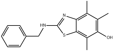 6-Benzothiazolol,  4,5,7-trimethyl-2-[(phenylmethyl)amino]-