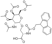 N-芴甲氧羰基-O-BETA-(2-乙酰氨基-2-脱氧-3,4,6-三-O-乙酰基-ALPHA-D-吡喃半乳糖基)-L-丝氨酸