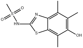 Methanesulfonamide,  N-(6-hydroxy-4,5,7-trimethyl-2-benzothiazolyl)-