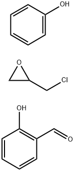 Benzaldehyde, 2-hydroxy-, polymer with (chloromethyl)oxirane and phenol