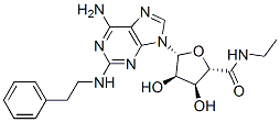 (2S,3S,4R,5R)-5-[6-amino-2-(phenethylamino)purin-9-yl]-N-ethyl-3,4-dih ydroxy-oxolane-2-carboxamide