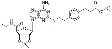 4-[2-[[6-Amino-9-[N-ethyl-2,3-O-(1-methylethylidene)--D-ribofuranuronamidosyl]-9H-purin-2-yl]amino]ethyl]benzenepropanoic Acid 1,1-Dimethylethyl Ester