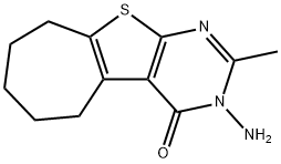 3-氨基-2-甲基-3,5,6,7,8,9-六氢-4H-环庚烷并4,5]噻吩并[2,3-D]嘧啶-4-酮