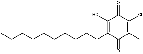3-chloro-5-hydroxy-2-methyl-6-decyl-1,4-benzoquinone