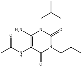 Acetamide,  N-[6-amino-1,2,3,4-tetrahydro-1,3-bis(2-methylpropyl)-2,4-dioxo-5-pyrimidinyl]-