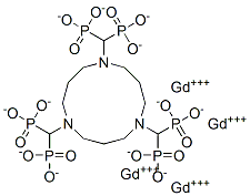 gadolinium 1,5,9-triazacyclododecane-N,N',N''-tris(methylenephosphonic acid)