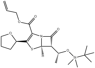 6-(1'-叔丁基二甲基硅氧乙基)-3-(2''-四氢呋喃基)-7-氧代-4-硫-1-氮杂双环[3.2.0]庚-2-烯-2-羧酸烯丙酯