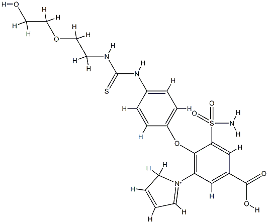 4-polyethylene glycol-sulfonylurea-piretanide