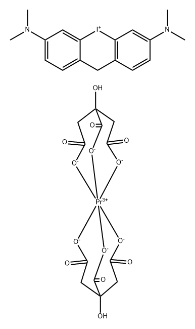 3,6-di(dimethylamino)dibenzopyriodonium praseodymium dicitrate complex