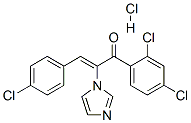 2-Propen-1-one,  3-(4-chlorophenyl)-1-(2,4-dichlorophenyl)-2-(1H-imidazol-1-yl)-,  monohydrochloride,  (Z)-  (9CI)