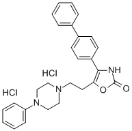 4-(1,1'-Biphenyl-4-yl)-5-(2-(4-phenyl-1-piperazinyl)ethyl)-2(3H)-oxazolone dihydrochloride