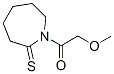 2H-Azepine-2-thione,  hexahydro-1-(methoxyacetyl)-  (9CI)