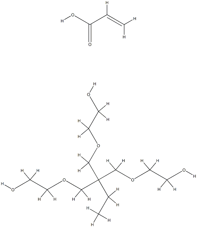 2-Propenoic acid, polymer with 2,2'-[[2-ethyl-2-[(2-hydroxyethoxy) methyl]-1,3-propanediyl]bis(oxy)]bis[ethanol ]