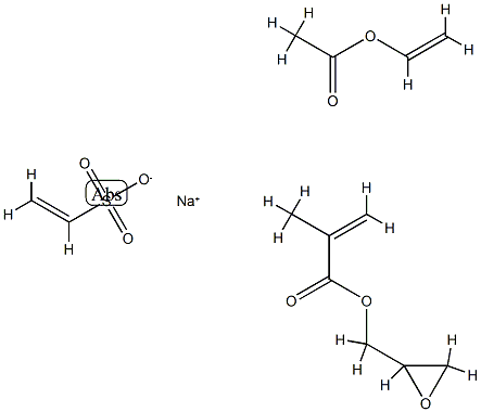 2-Propenoic acid, 2-methyl-, oxiranylmethyl ester, polymer with ethenyl acetate and sodium ethenesulfonate