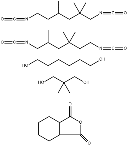 1,3-Isobenzofurandione, hexahydro-, polymer with 1,6-diisocyanato-2,2,4-trimethylhexane, 1,6-diisocyanato-2,4,4-trimethylhexane, 2,2-dimethyl-1,3-propanediol and 1,6-hexanediol
