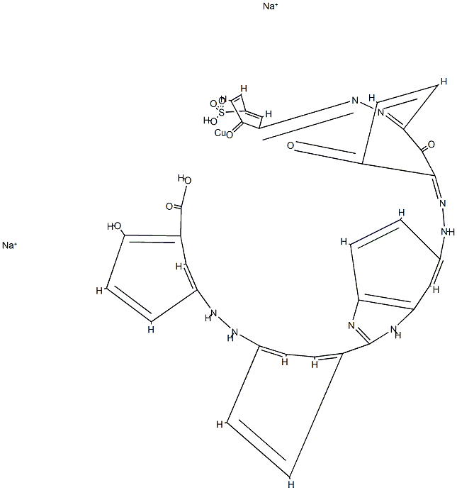 Cuprate(2-), [5-[[4-[5-[[2,6-dihydroxy- 3-[(2-hydroxy-5-sulfophenyl)azo]phenyl]azo]-1H-benzimidazol -2-yl]phenyl]azo]-2-hydroxybenzoato(4- )]-, disodium