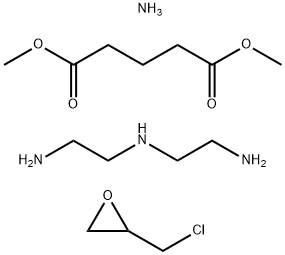 Pentanedioic acid, dimethyl ester, polymer with N-(2-aminoethyl)-1,2-ethanediamine, ammonia and (chloromethyl)oxirane
