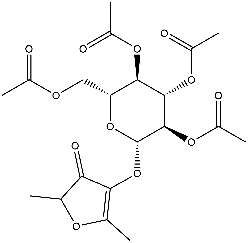 Furaneol β-D-glucopyranoside Tetraacetate