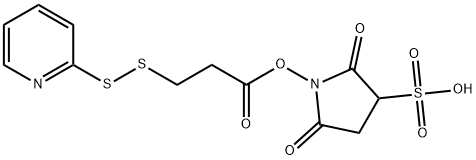 2,5-dioxo-1-(3-(pyridin-2-yldisulfanyl)propanoyloxy)pyrrolidine-3-sulfonic acid