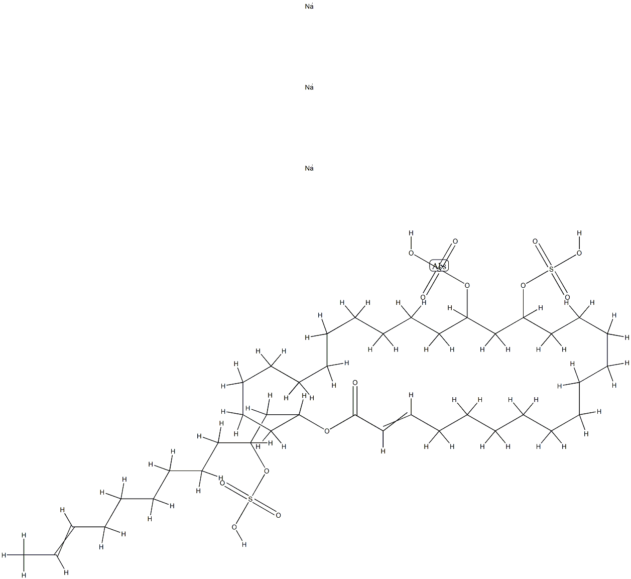 (2-sulfonate-9-undecenyl)oxacyclotriacont-3-ene-2-one-16,18-disulfonate