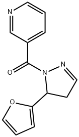 1H-Pyrazole, 4,5-dihydro-5-(2-furanyl)-1-(3-pyridinylcarbonyl)-