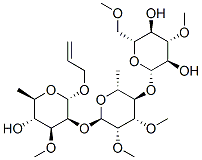 allyl 2-O-(4-O-(3,6-di-O-methyl-beta-glucopyranosyl)-2,3-di-O-methyl-alpha-rhamnopyranosyl)-3-O-methyl-alpha-rhamnopyranoside