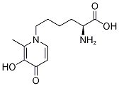 (αS)-α-Amino-3-hydroxy-2-methyl-4-oxo-1(4H)-pyridinehexanoic acid