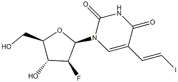 5-(2-iodovinyl)-1-(2'-fluoro-2'-deoxyuridine)