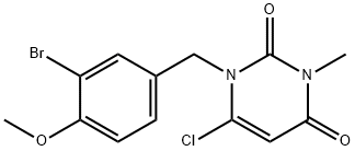 6-CHLORO-1-[(3-BROMO-4-METHOXYPHENYL)METHYL]-3-METHYL-2,4(1H,3H)-PYRIMIDINEDIONE