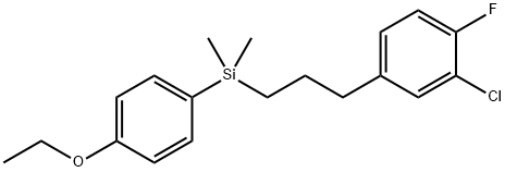 1-((3-(3-chloro-4-fluorophenyl)propyl)dimethylsilanyl)-4-ethoxybenzene