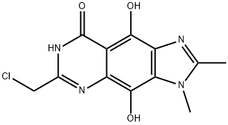 8H-Imidazo[4,5-g]quinazolin-8-one,  6-(chloromethyl)-3,5-dihydro-4,9-dihydroxy-2,3-dimethyl-  (9CI)