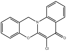 5H,12H-Quino[2,1-b][1,3]benzoxazin-5-one,  6-chloro-
