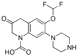 6-difluoromethoxy-7-piperazinyl-3-quinolonecarboxylic acid