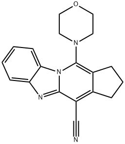 11-(4-morpholinyl)-2,3-dihydro-1H-cyclopenta[4,5]pyrido[1,2-a]benzimidazole-4-carbonitrile