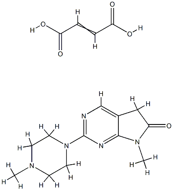 but-2-enedioic acid, 9-methyl-3-(4-methylpiperazin-1-yl)-2,4,9-triazab icyclo[4.3.0]nona-1,3,5-trien-8-one