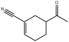 1-Cyclohexene-1-carbonitrile, 5-acetyl- (9CI)