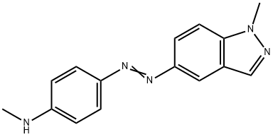 1-methyl-5-(4-methylaminophenylazo)indazole