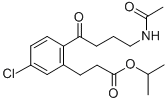 1-Methylethyl 2-(4-(acetylamino)-1-oxobutyl)-5-chlorobenzenepropanoate