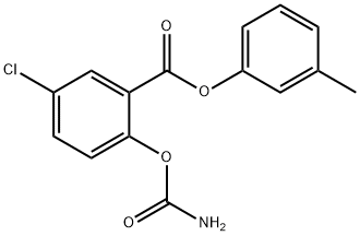 (3-methylphenyl) 2-carbamoyloxy-5-chloro-benzoate