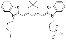 3-(3-SULFOPROPYL)-2-([3-[(3-PENTYL-2-BENZOTHIAZOLINYLIDENE)METHYL]-5,5-DIMETHYL-2-CYCLOHEXEN-1-YLIDENE]METHYL) BENZOTHIAZOLIUM INNER SALT