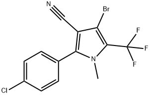 2-对氯苯基-4-溴-1-甲基-5-三氟甲基吡咯-3-腈